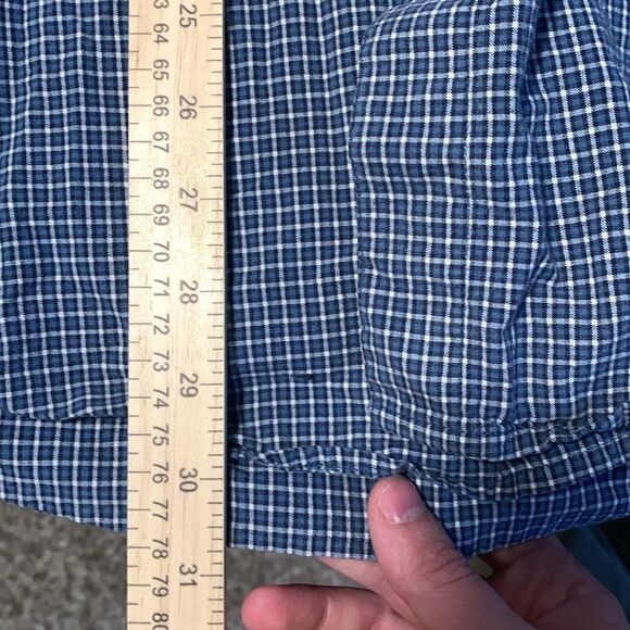 Ruff Hewn Men’s Long Sleeved Button Down Shirt Size XL Blue /White Plaid - Picture 4 of 6